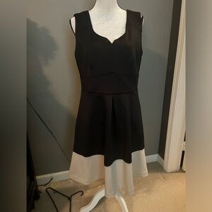 Dress Barn black and tan dress size 14